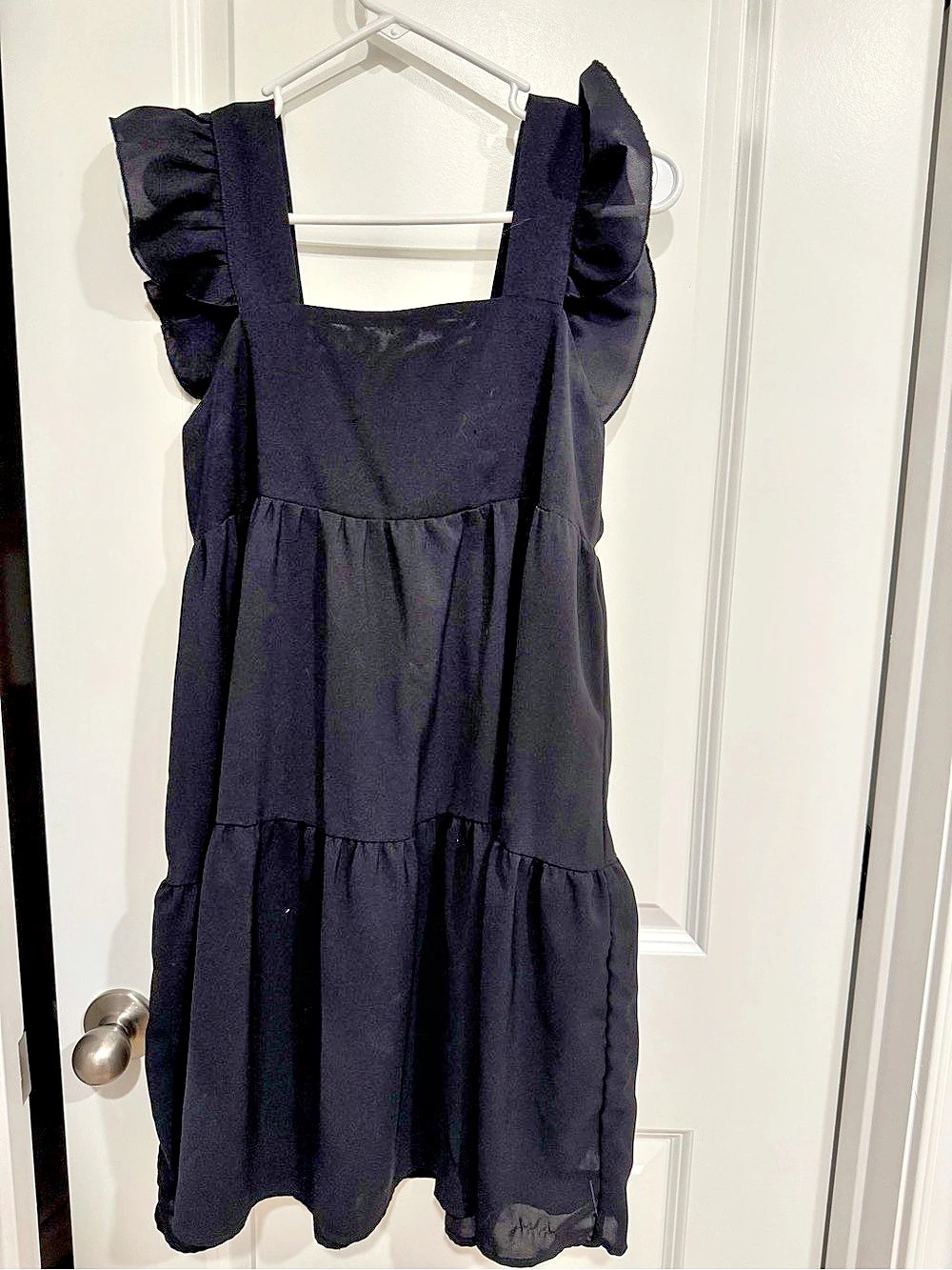 SHEIN Black Tiered Maxi Dress Size Small Like New